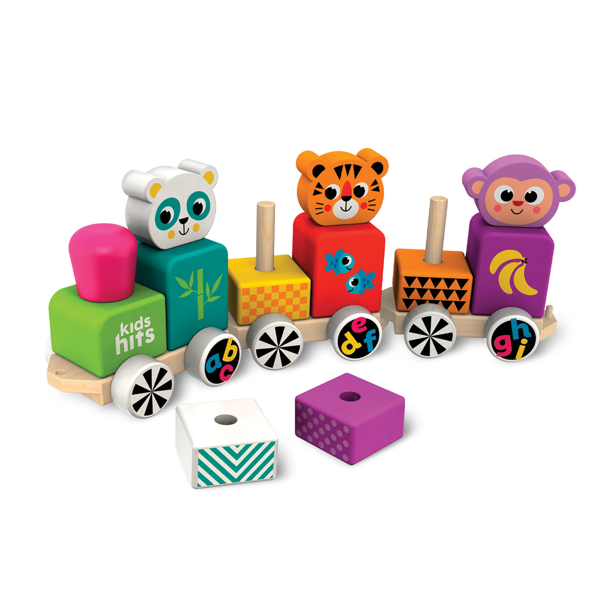 Kids Kits Wooden Train: Happy Friends