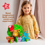 Wooden Forest SetKids Hits: Unleash Creativity with the Wooden Forest Set - Building, Matching, and Imaginative Play for Little Explorers!
