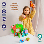 Wooden Forest SetKids Hits: Unleash Creativity with the Wooden Forest Set - Building, Matching, and Imaginative Play for Little Explorers!