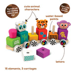 Kids Kits Wooden Train: Happy Friends