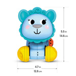 Kids Hits Educational Toddler Push and Pull Toy Llama Blue