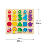 Kids Hits Colorful Maths - Stack and Sort Board for Fun Learning