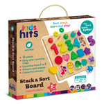 Kids Hits Colorful Maths - Stack and Sort Board for Fun Learning