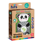 Kids Hits: Wooden Toy - Unleash Creativity with the Cute Panda Build-and-Match Game!