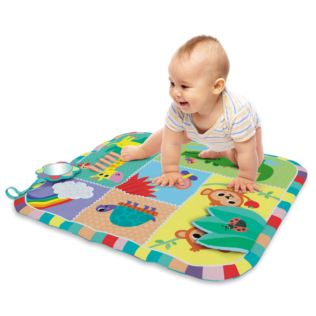 Kids Hits Educational Baby Two-sided play mat Toy My First Animals