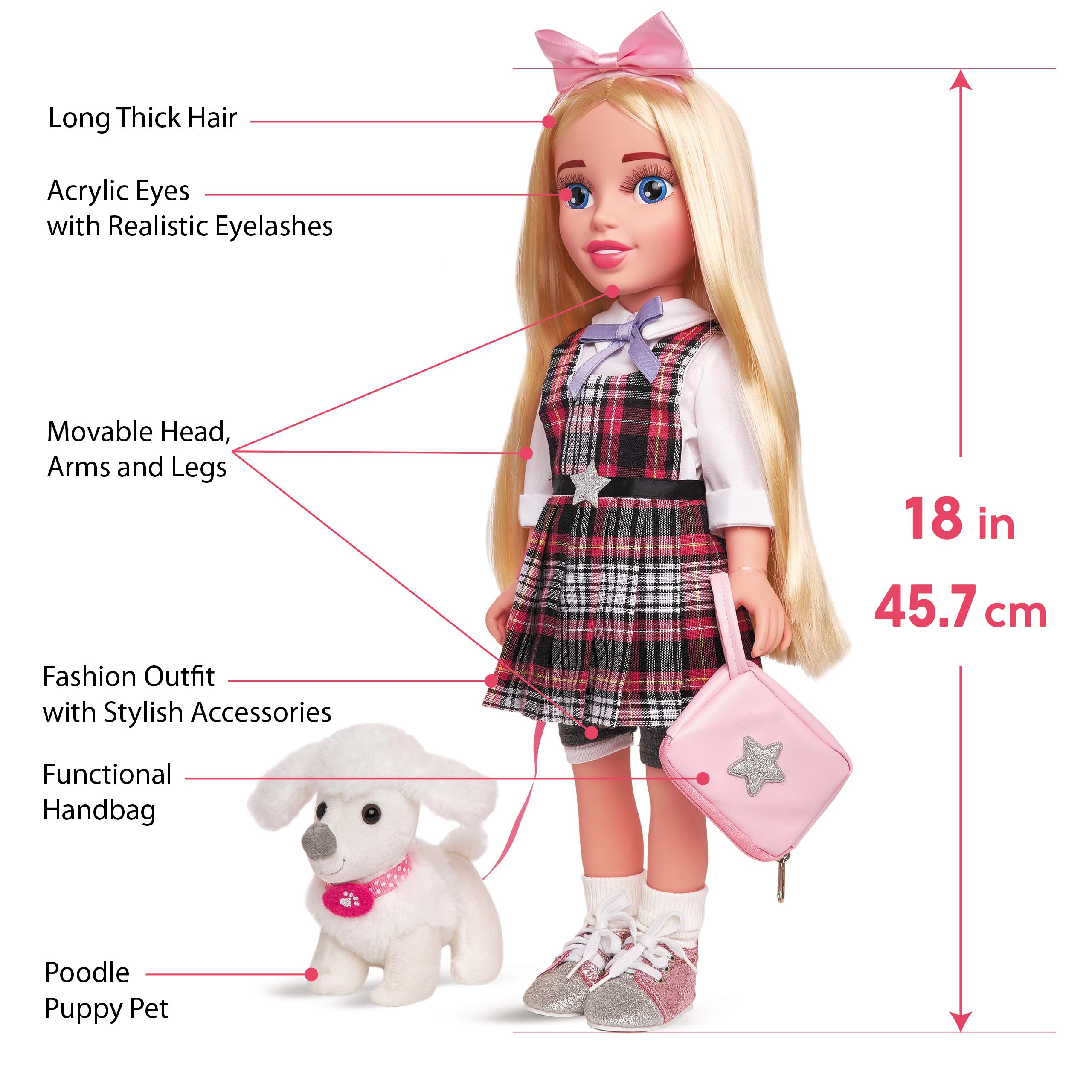 Beauty Star Dolls: Preppy Girl. Where Fashion, Fun, and Furry Friends Unite!
