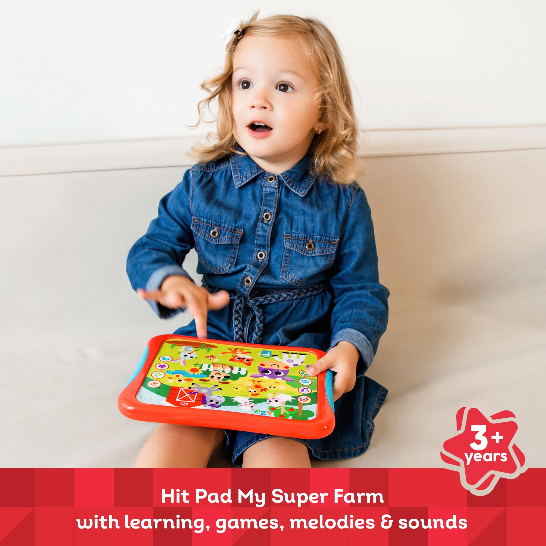 Hitpad Layout Kids Hits Educational Toddler Hit Pad Toy My Super Farm