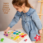 Kids Hits Colorful Maths - Stack and Sort Board for Fun Learning
