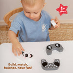 Kids Hits: Wooden Toy - Unleash Creativity with the Cute Panda Build-and-Match Game!