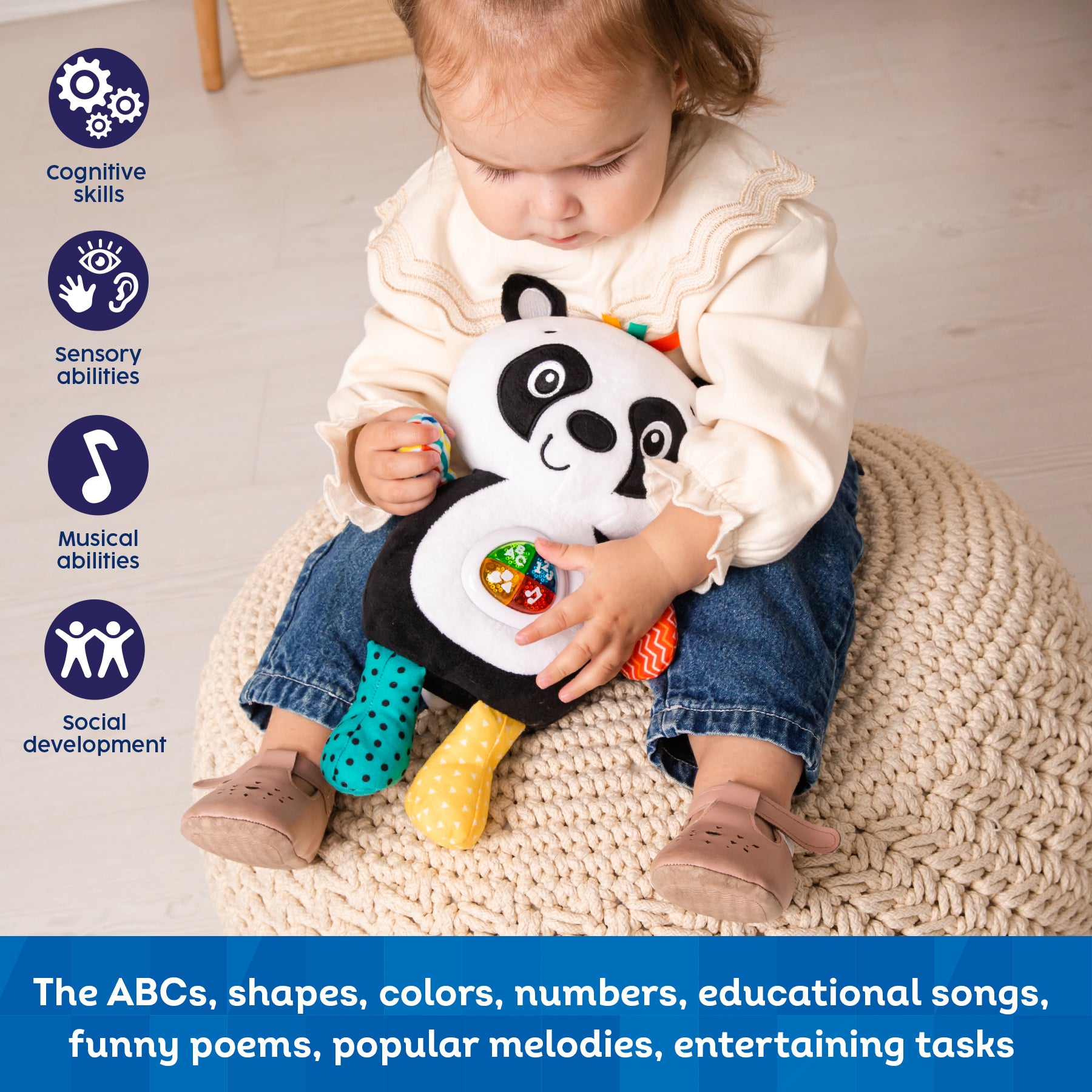 Kids Hits My Friend Baby Panda Timmy: A Soft Plush Music Toy for Joyful Learning and Playtime Bliss