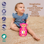 Kids Hits: Wooden Toy - Unleash Creativity with the Funny Monkey Build-and-Match Game!