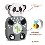 Kids Hits: Wooden Toy - Unleash Creativity with the Cute Panda Build-and-Match Game!