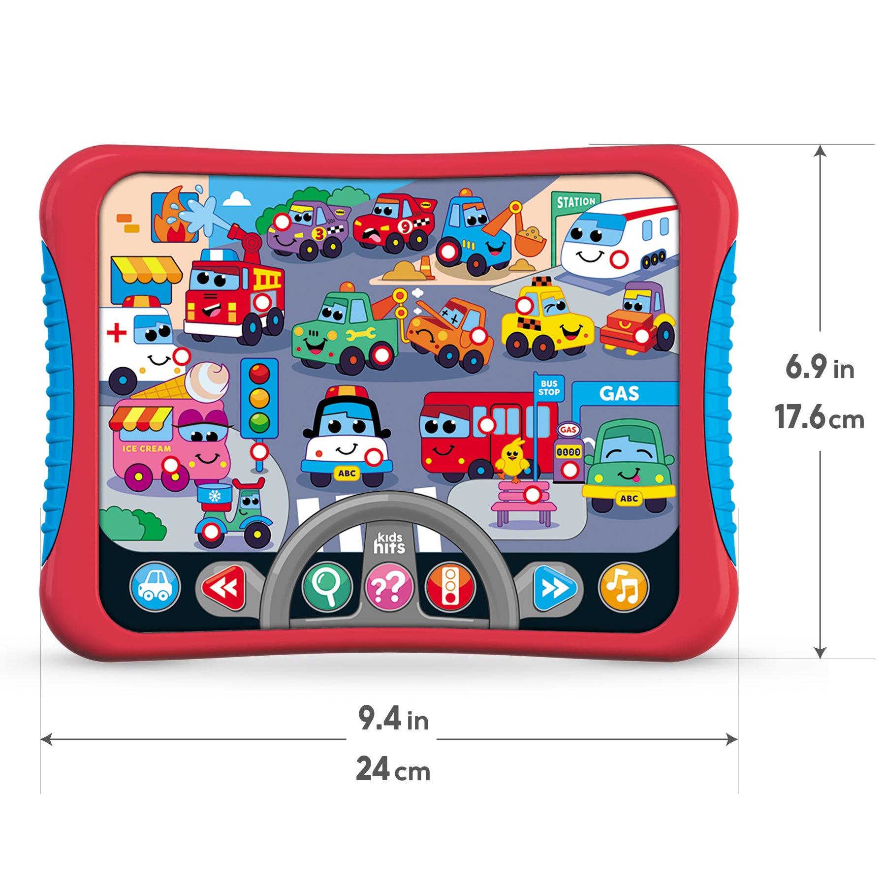 Hitpad Layout Kids Hits Educational Toddler Hit Pad Toy Cars And Trucks