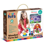 Kids Hits: Unleash Creativity with the Wooden Farm Set - Building, Matching, and Imaginative Play for Little Explorers!