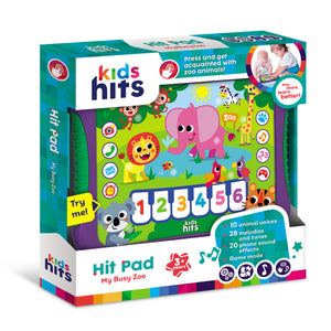 Kids Hits Educational Toddler Hit Pad  Toy My Busy Zoo