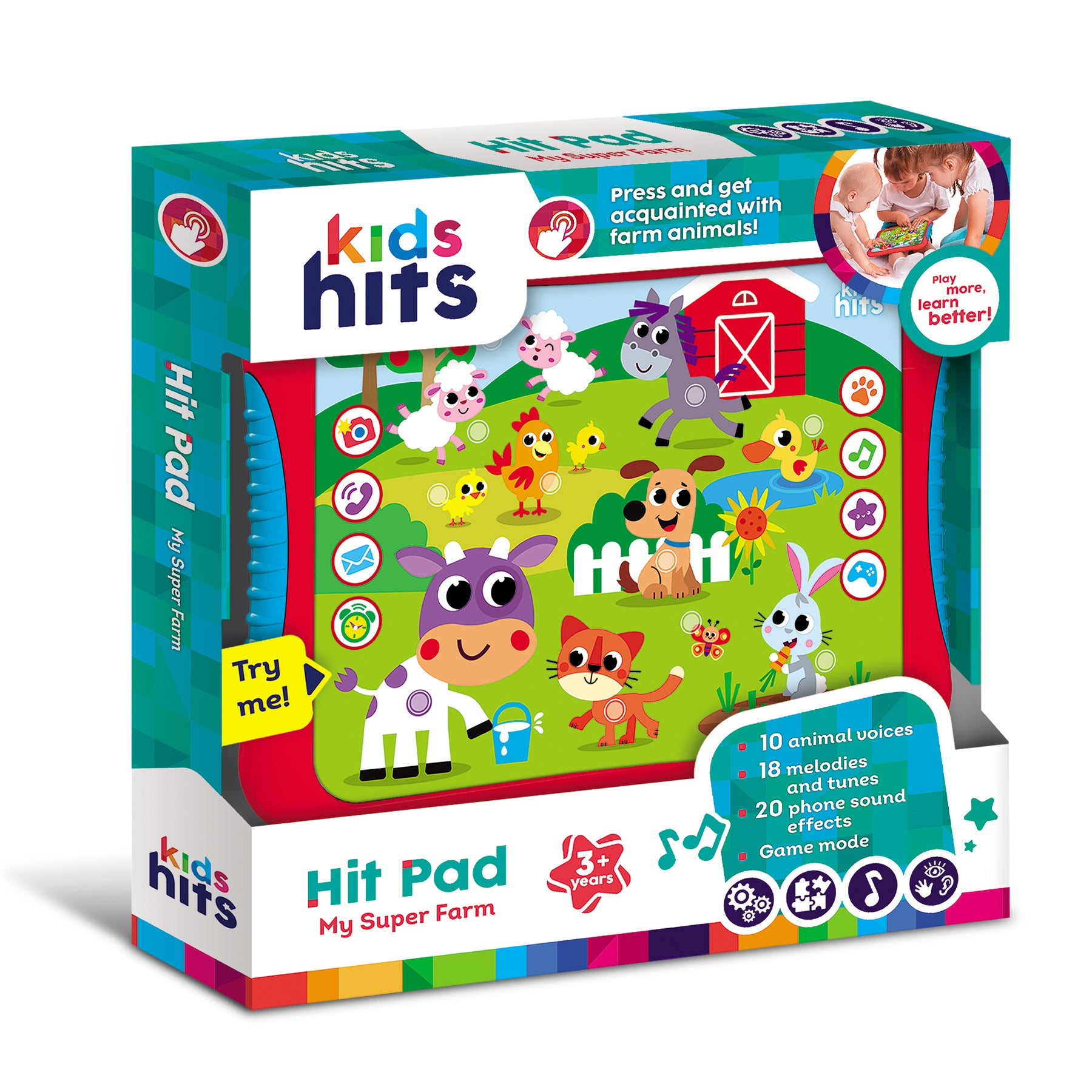 Hitpad Layout Kids Hits Educational Toddler Hit Pad Toy My Super Farm