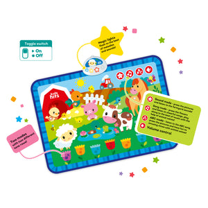 Kids Hits Educational Baby Light and  Sound Mat Toy Noisy Farm