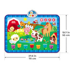 Kids Hits Educational Baby Light and  Sound Mat Toy Noisy Farm