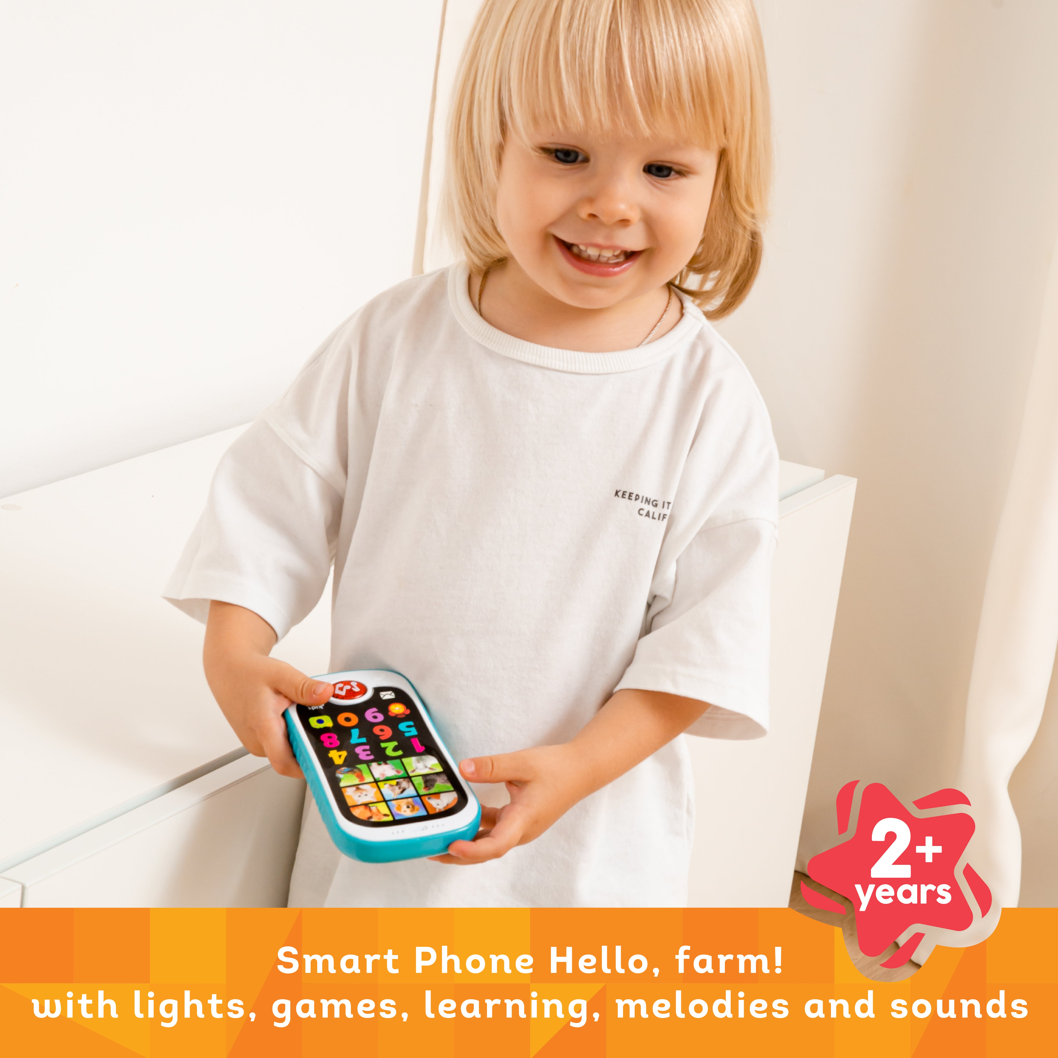 Kids Hits Educational Toddler Smart Phone Toy Hello, Farm!