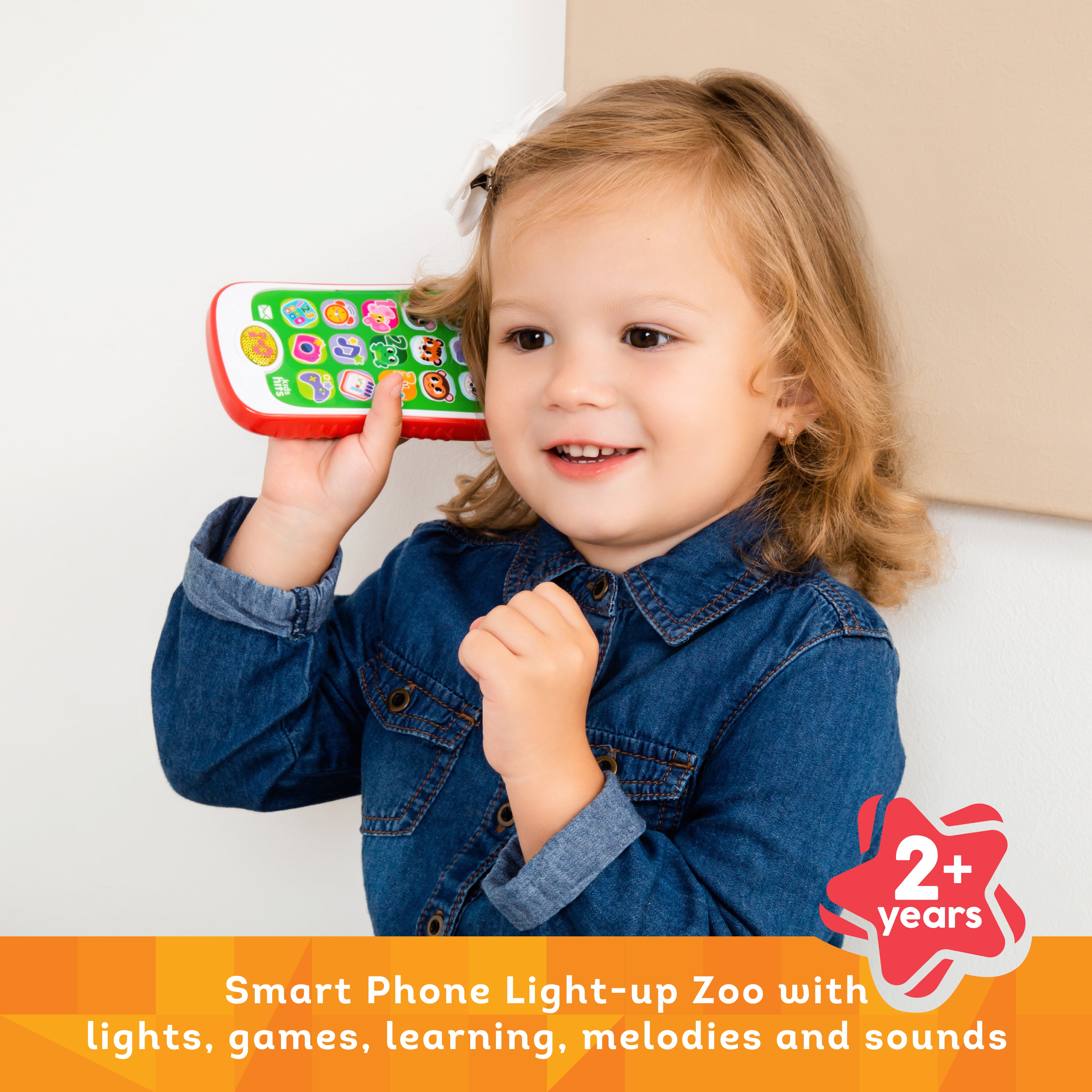 Kids Hits Educational Toddler Smart Phone Toy Light-up Zoo