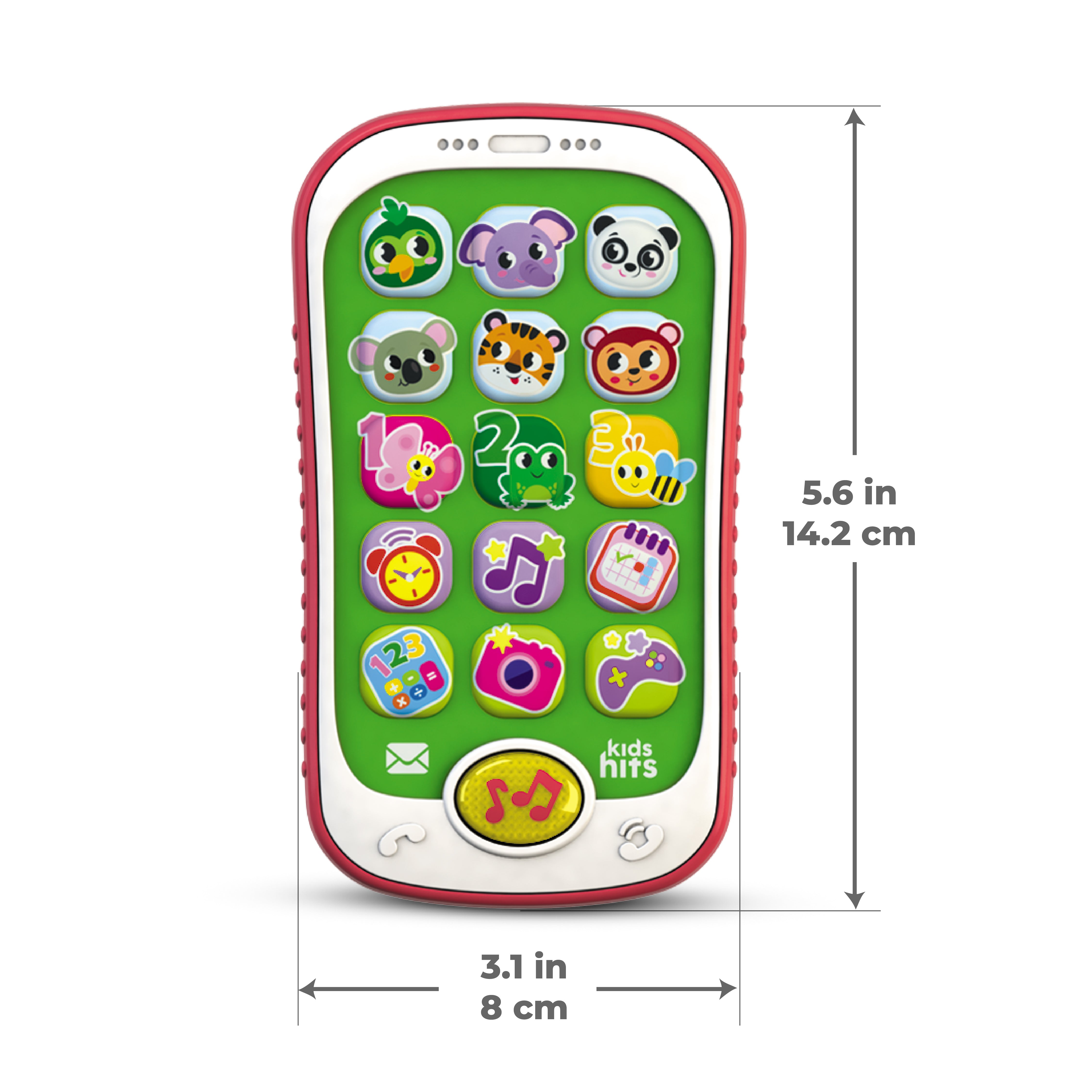 Kids Hits Educational Toddler Smart Phone Toy Light-up Zoo