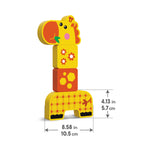 Kids Hits: Wooden Toy - Unleash Creativity with the Cute Friendly Giraffe Build-and-Match Game!