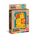 Kids Hits: Wooden Toy - Unleash Creativity with the Cute Friendly Giraffe Build-and-Match Game!